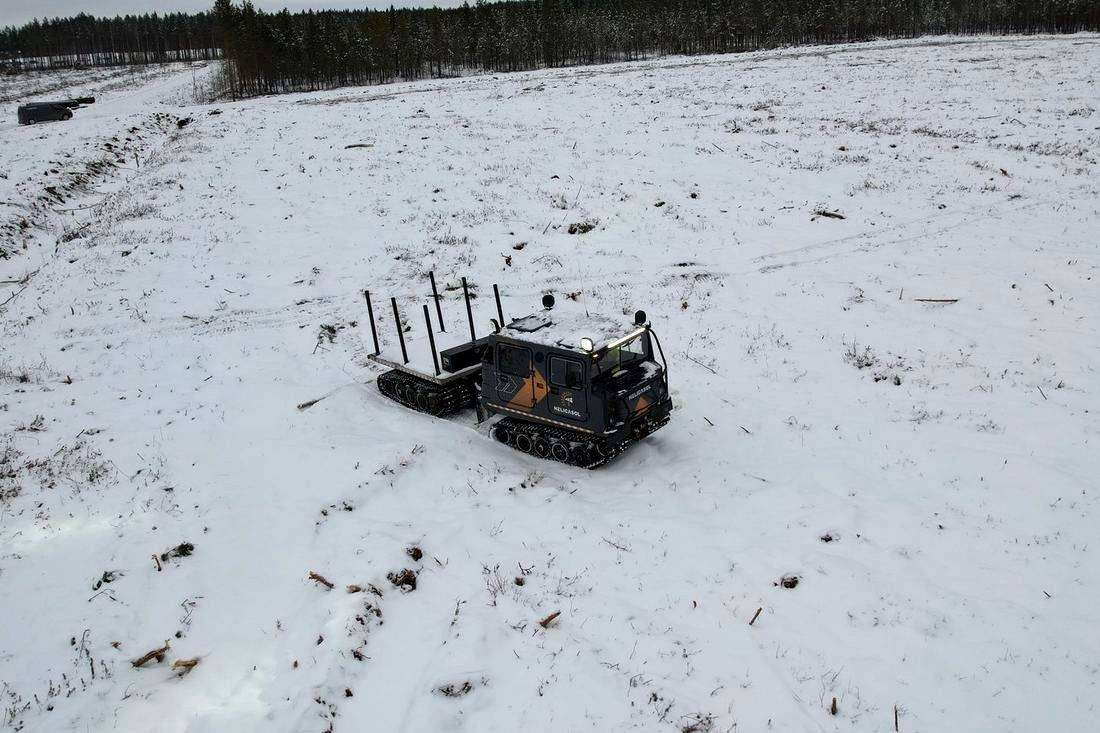 Helicasol Bandvagn tracked carrier on a Nordic site